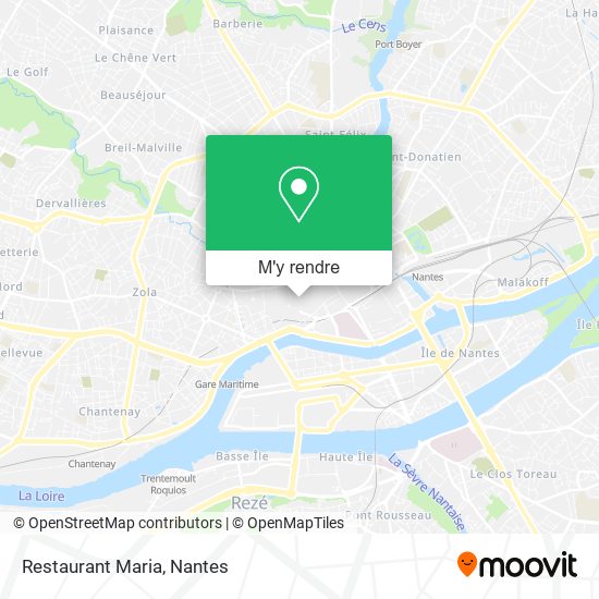 Restaurant Maria plan