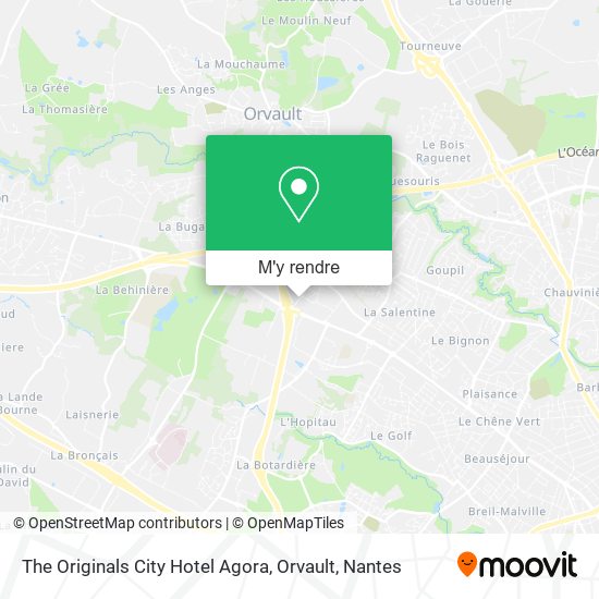 The Originals City Hotel Agora, Orvault plan