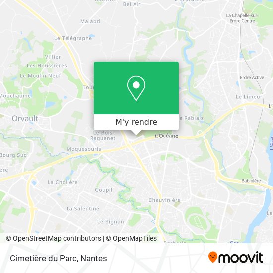 Cimetière du Parc plan
