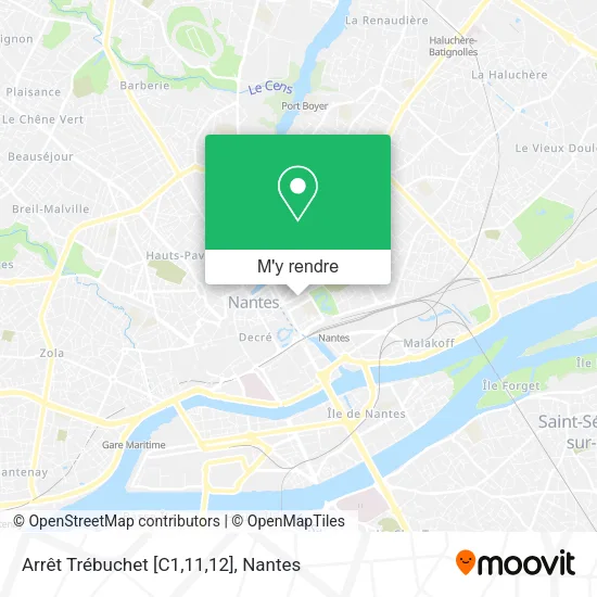 Arrêt Trébuchet [C1,11,12] plan