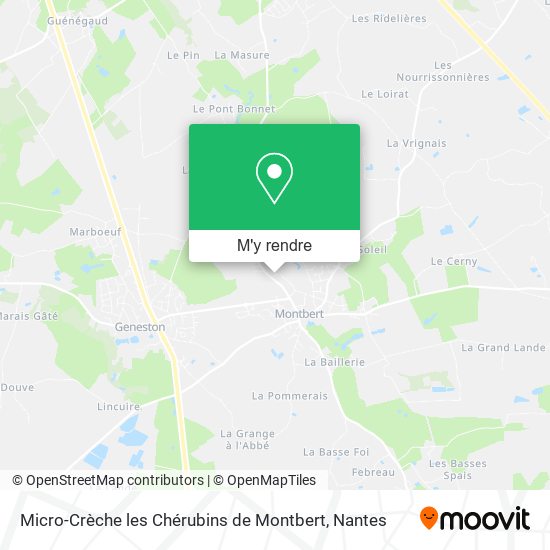 Micro-Crèche les Chérubins de Montbert plan
