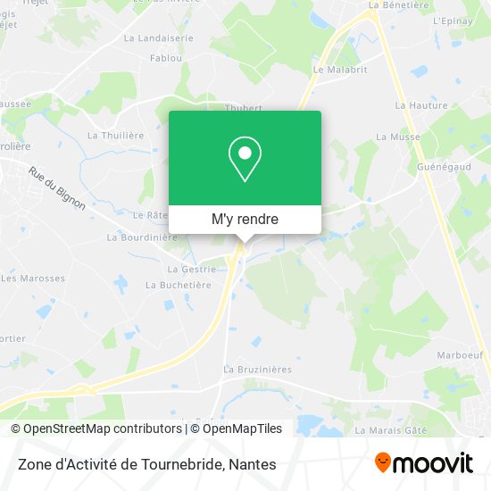 Zone d'Activité de Tournebride plan