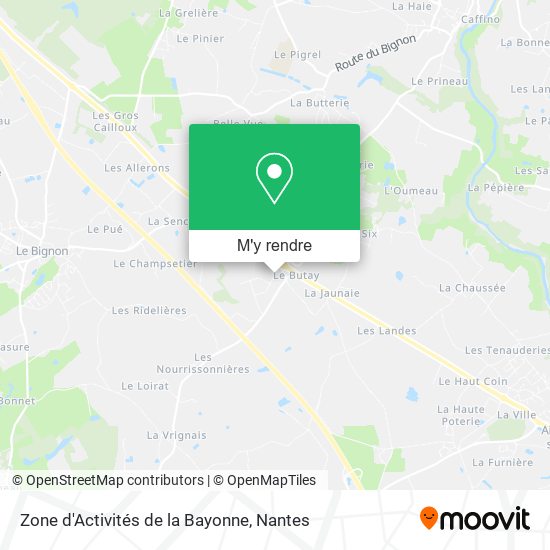 Zone d'Activités de la Bayonne plan