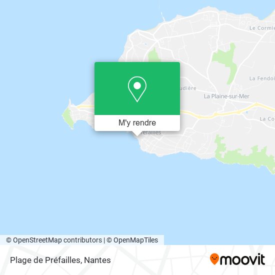 Plage de Préfailles plan