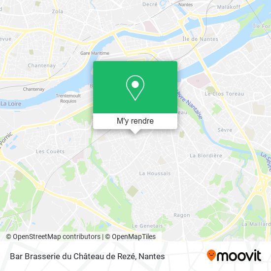 Bar Brasserie du Château de Rezé plan