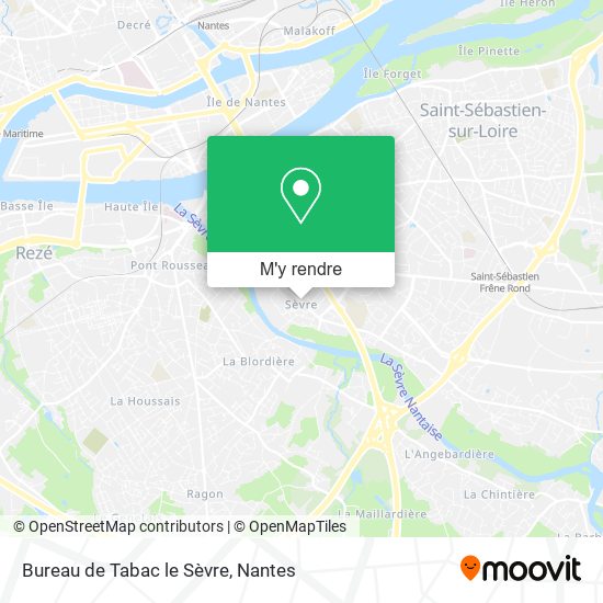 Bureau de Tabac le Sèvre plan