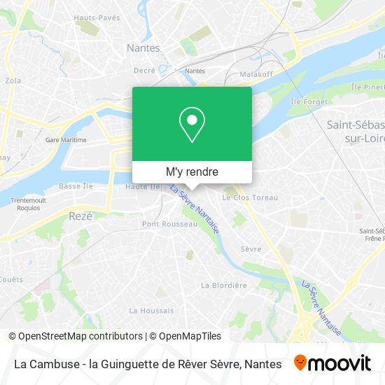 La Cambuse - la Guinguette de Rêver Sèvre plan