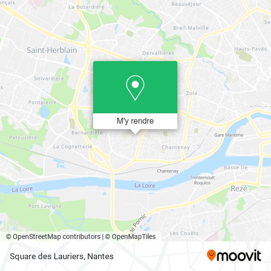 Square des Lauriers plan