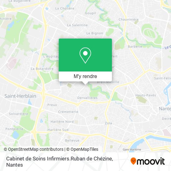 Cabinet de Soins Infirmiers.Ruban de Chézine plan