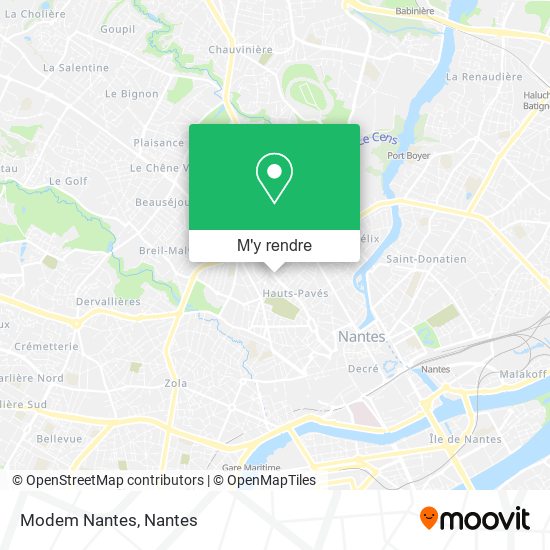 Modem Nantes plan