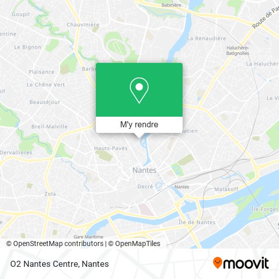 O2 Nantes Centre plan