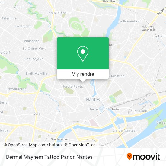 Dermal Mayhem Tattoo Parlor plan