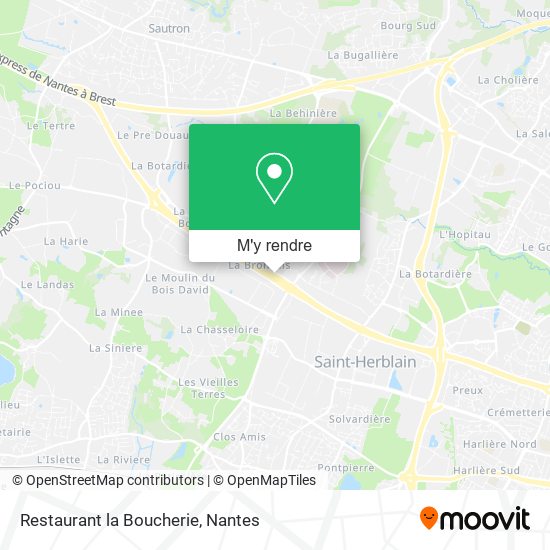 Restaurant la Boucherie plan
