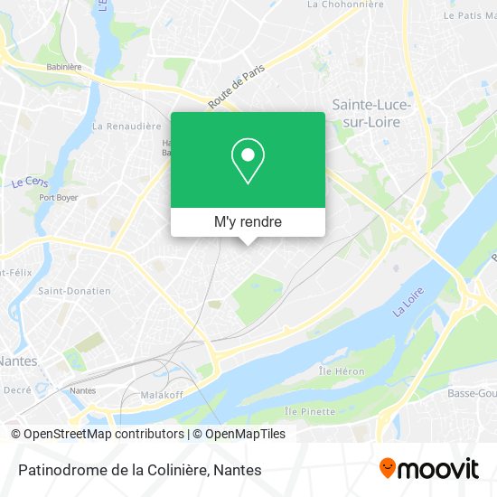 Patinodrome de la Colinière plan