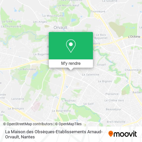 La Maison des Obsèques-Etablissements Arnaud-Orvault plan