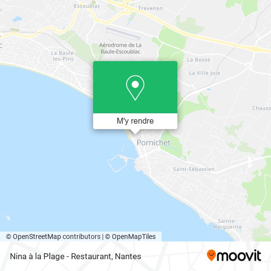 Nina à la Plage - Restaurant plan