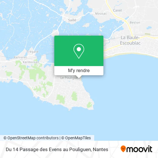 Du 14 Passage des Evens au Pouliguen plan