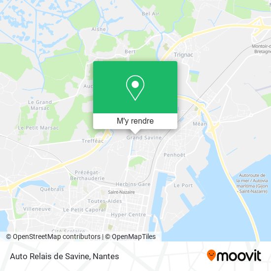 Auto Relais de Savine plan