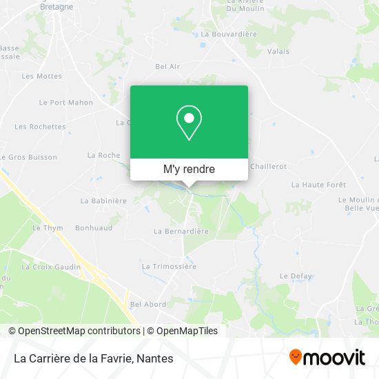 La Carrière de la Favrie plan