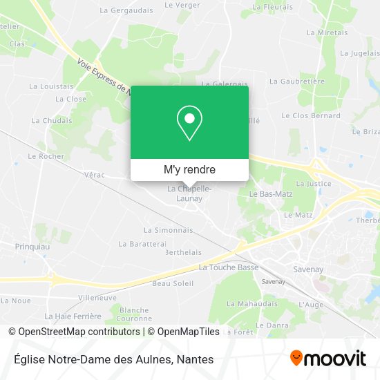 Église Notre-Dame des Aulnes plan