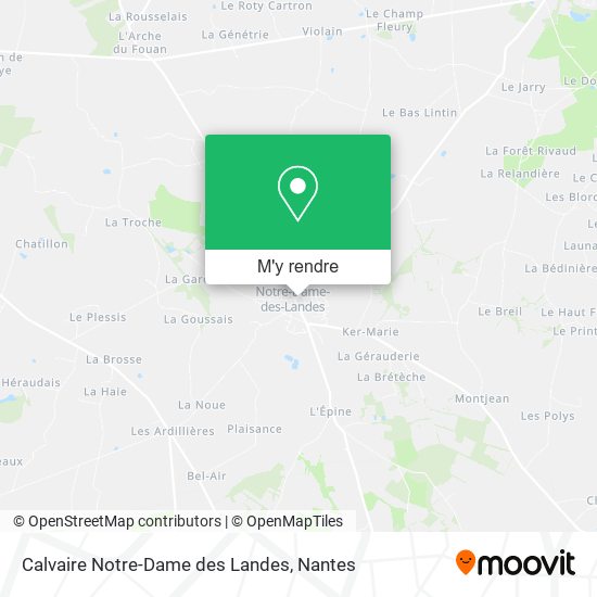 Calvaire Notre-Dame des Landes plan