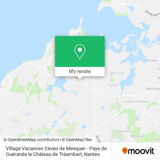 Village Vacances Cévéo de Mesquer - Pays de Guérande le Château de Tréambert plan