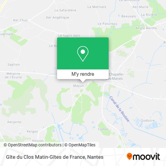 Gîte du Clos Matin-Gîtes de France plan