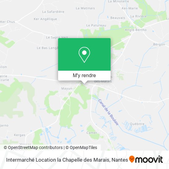 Intermarché Location la Chapelle des Marais plan