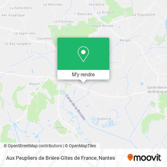 Aux Peupliers de Brière-Gîtes de France plan