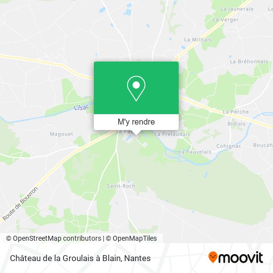 Château de la Groulais à Blain plan