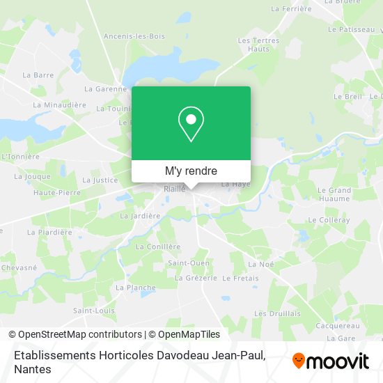 Etablissements Horticoles Davodeau Jean-Paul plan