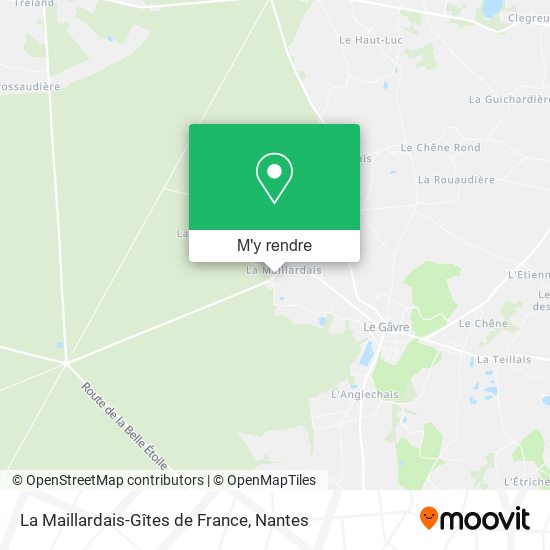 La Maillardais-Gîtes de France plan
