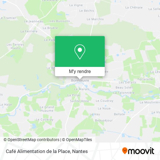 Café Alimentation de la Place plan