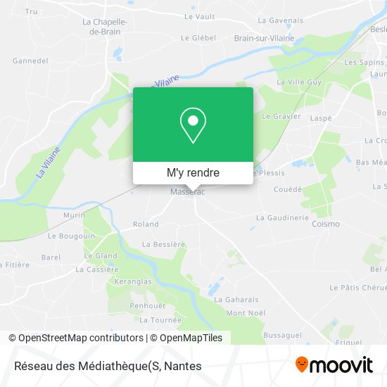 Réseau des Médiathèque plan