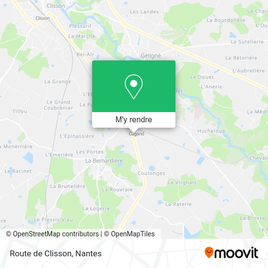 Route de Clisson plan