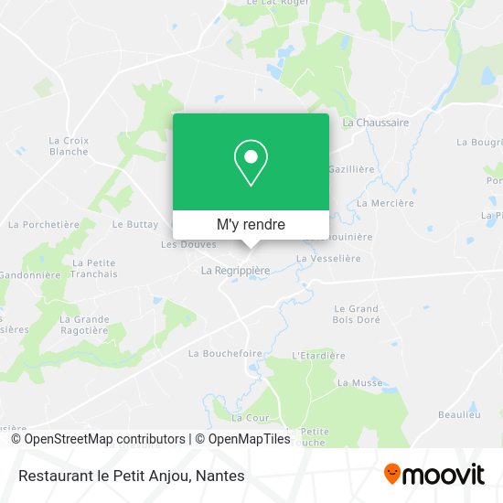 Restaurant le Petit Anjou plan