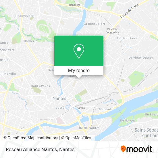 Réseau Alliance Nantes plan