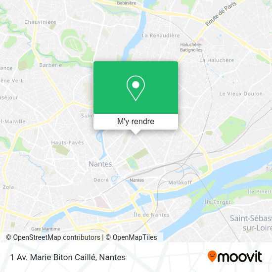 1 Av. Marie Biton Caillé plan