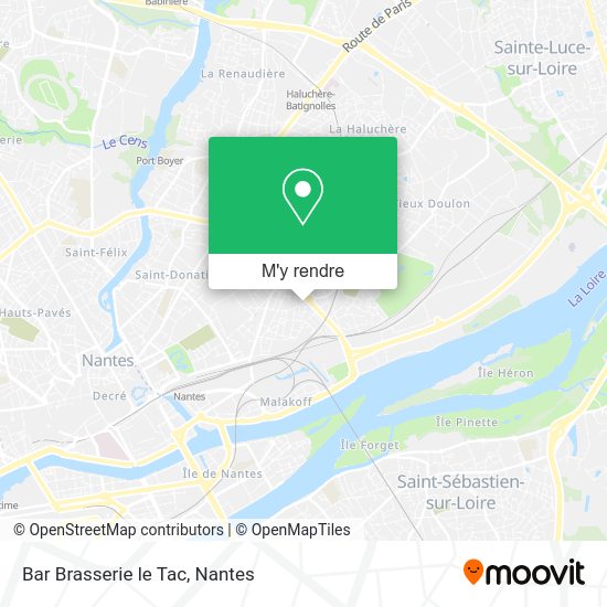 Bar Brasserie le Tac plan