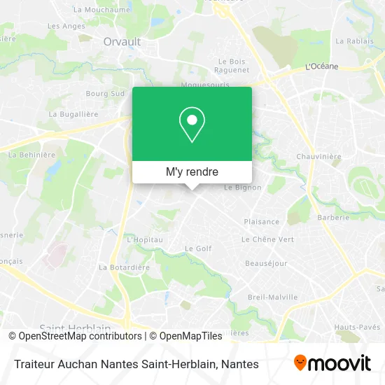 Traiteur Auchan Nantes Saint-Herblain plan
