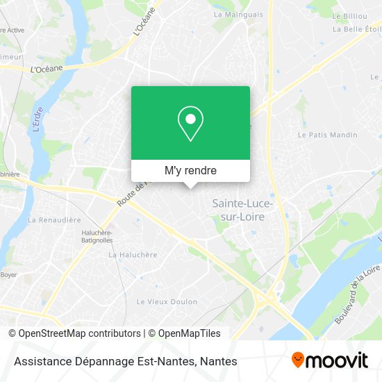 Assistance Dépannage Est-Nantes plan