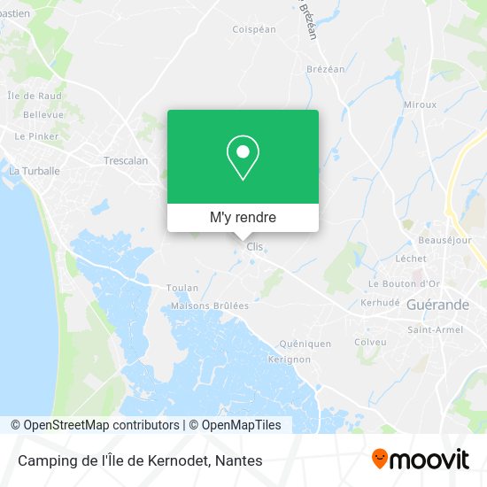 Camping de l'Île de Kernodet plan