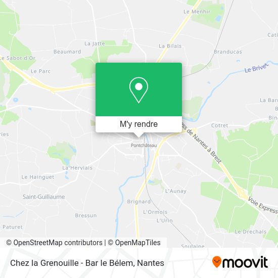 Chez la Grenouille - Bar le Bélem plan