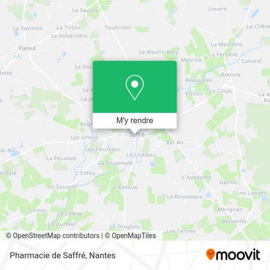 Pharmacie de Saffré plan