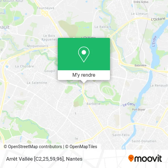 Arrêt Vallée [C2,25,59,96] plan