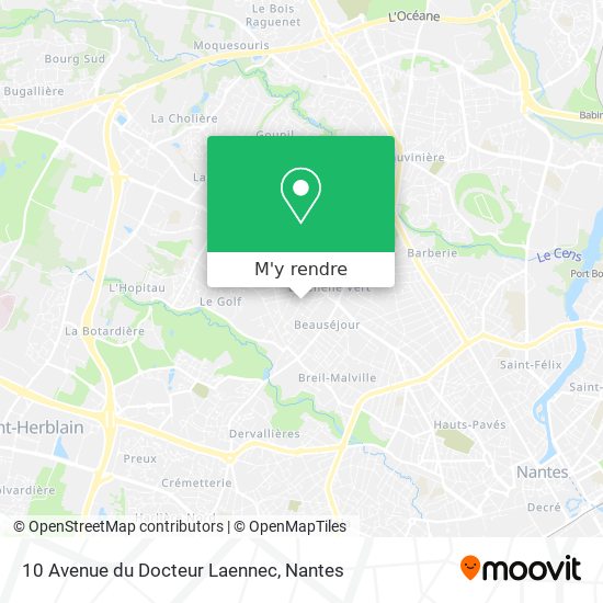 10 Avenue du Docteur Laennec plan