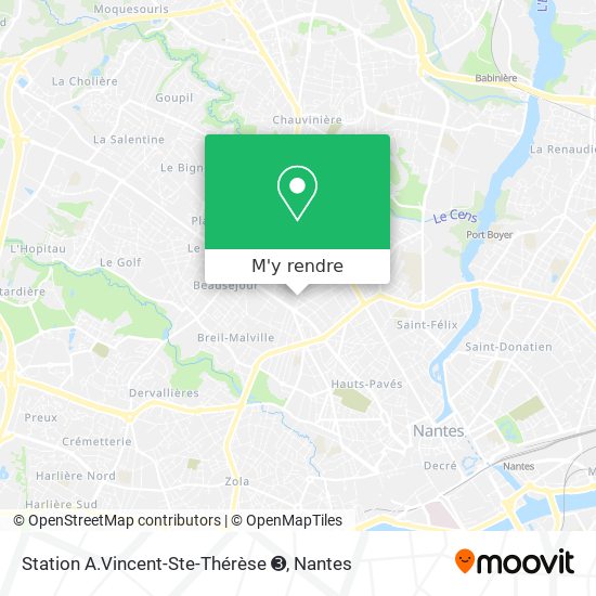 Station A.Vincent-Ste-Thérèse ➌ plan