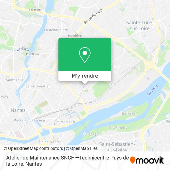 Atelier de Maintenance SNCF —Technicentre Pays de la Loire plan