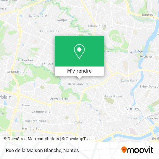 Rue de la Maison Blanche plan