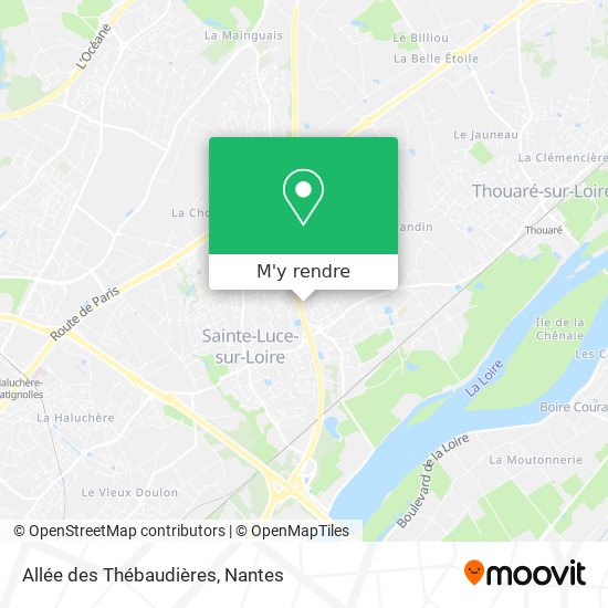 Allée des Thébaudières plan